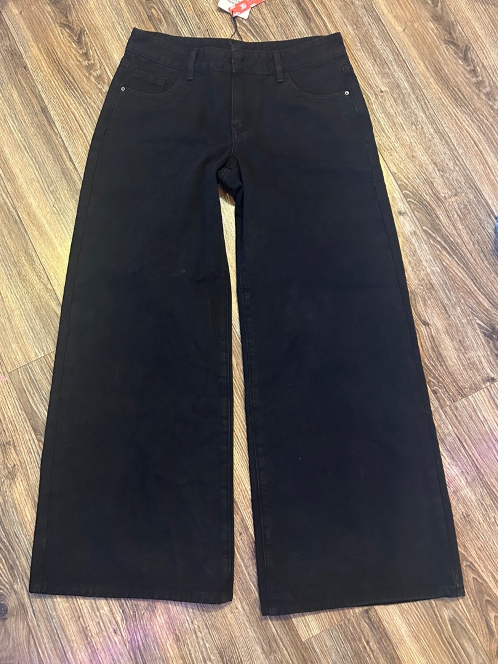 Cider Black Wide-Leg Jeans